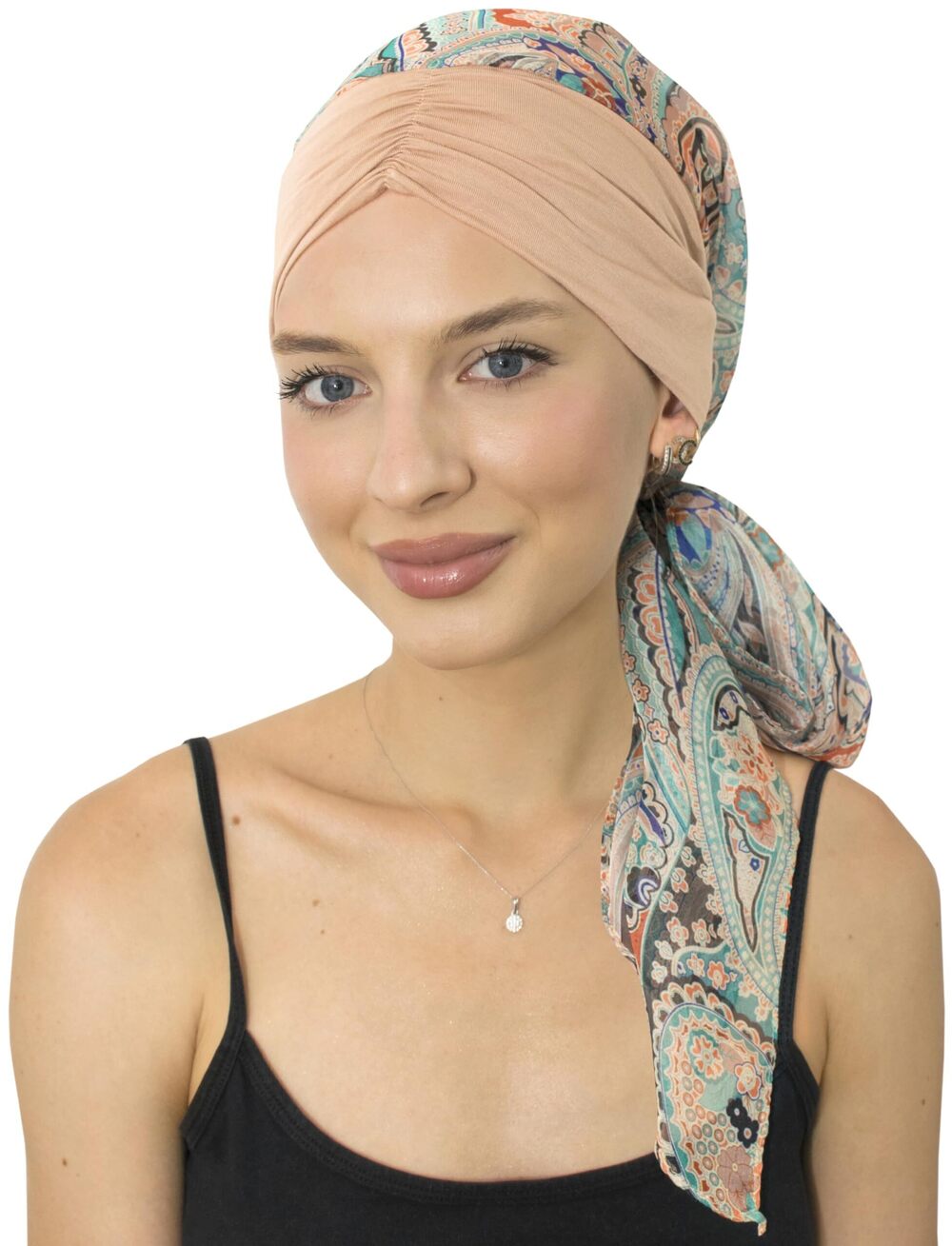 4354 Head Scarf Skull Cap Chemo Patients Headwear Cancer Hair Loss Scarf